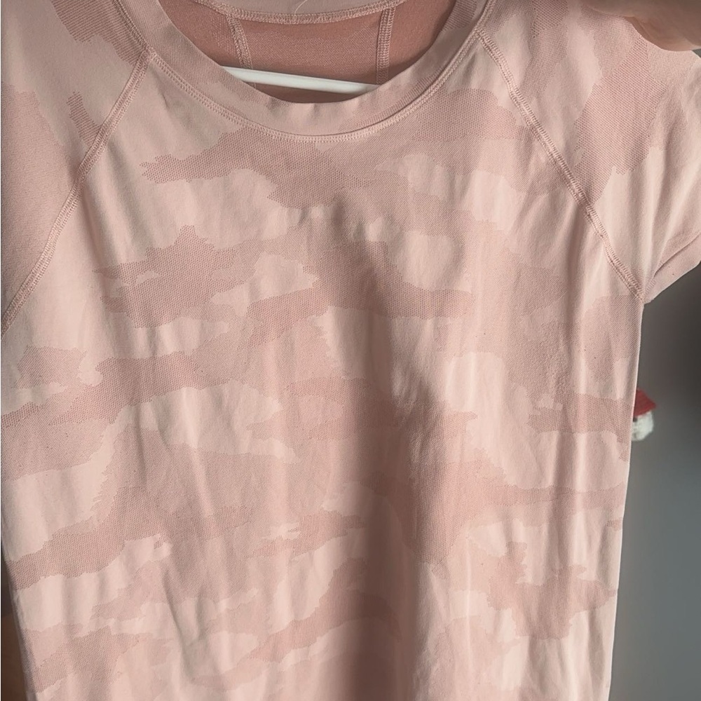 Pink Camo athletic top | Athleta